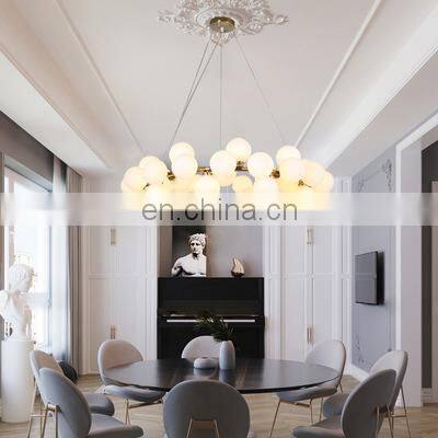 Modern Chandelier Crystal Ball Fixture Minimalist Pendant Ceiling Lamp For Dining Room Living Room Bedroom