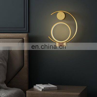 New Wall Lamp Living Room Background Wall Lamps Aisle Corridor Lamps Creative Designer Minimalist Clock Light