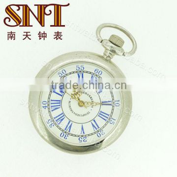 SNT-PW006 metal pocket watch quartz with chain