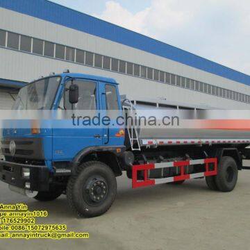 Dongfeng 153 15cbm oil truck fuel tanker vehicle fuel oil truck for sale