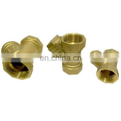 Customized Good Quality1/2 Bspp Female Thread Y Shaped Brass Strainer Filter Valve