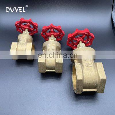 DUVEL BSP Or NPT Thread Oil And Gas Pipeline Brass Valve 1/2 inch-4 inch  Manual Copper Gate Valve