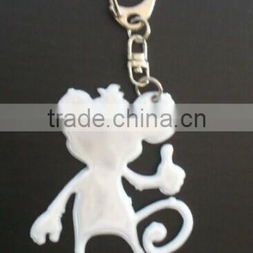 soft animal keyring reflex