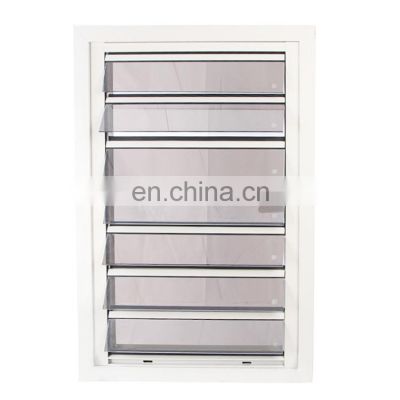 louver design glass shutter window with fly screen/aluminum glass shutters