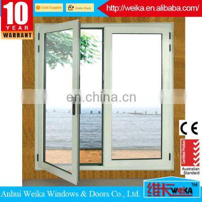 Aluminum Profile Decorated Iron Window Eurpoean-style Casement Window Swing Open Windows With Double Tempered Glass photo-5
