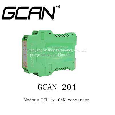 GCAN-204 Converter Communication Device Connected To Canbus Plc With An Existing Can Network For Control System 