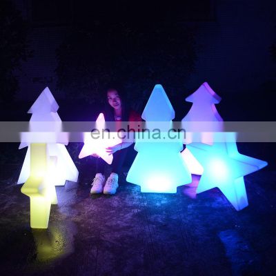 smart Christmas tree lights rgb/Outdoor house led night street light decor plastic tree/star/snow led Christmas lights wholesale