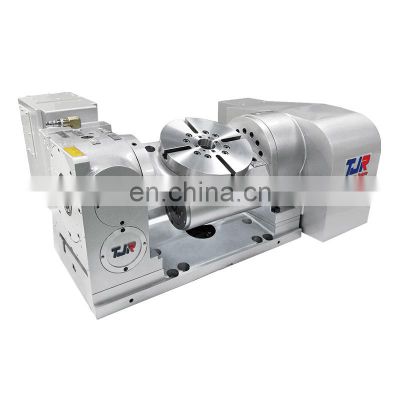 High precision 5th axis Rotary table TJR pneumatic brake index table 3+2 axis cnc machine