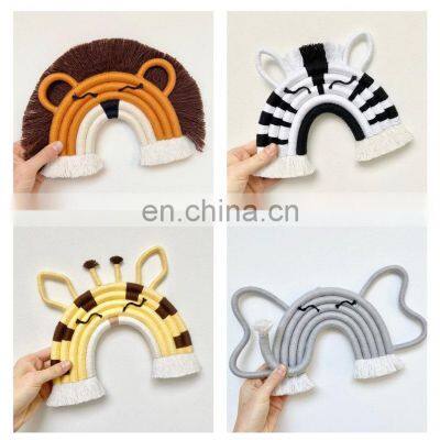 Hot Selling Macrame Pillow, Boho Baby Decor , Macrame Cushion Animal Pillow in Vietnam Supplier photo-4