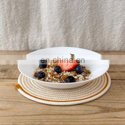 Hot Sale Orange Cotton Rope & Organic Placemats Decor Table Vietnam Supplier photo-4