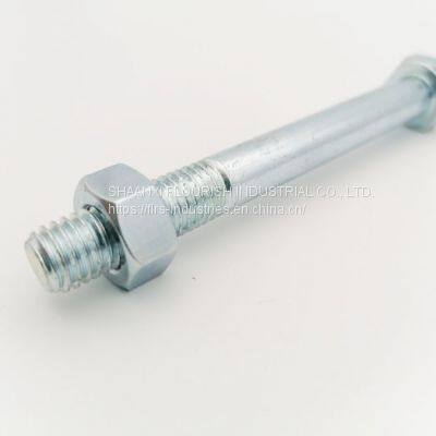 DIN931 Zinc Plated Carbon Steel Hex Head Bolt Grade 4.8