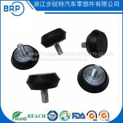 Rubber-coated rubber screw shock absorber