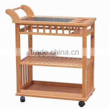 Wooden hand trolley