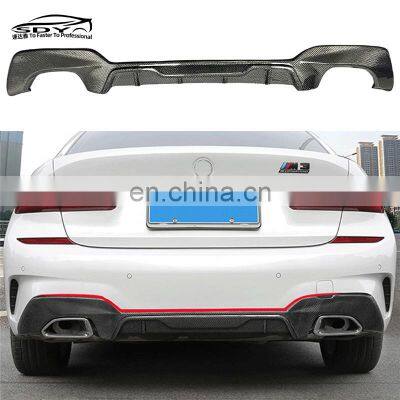 G20 G28 MP Style High Quality Carbon Fiber Rear Diffuser Rear Bumper Lip For BMW 3 Series G20 G28