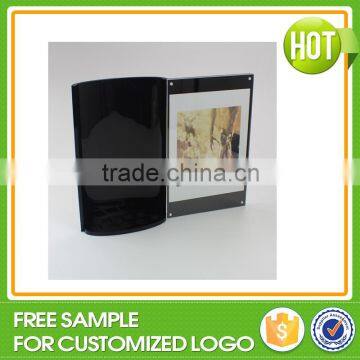 Black Acrylic Cosmetics Display Stand Poster Display Stand