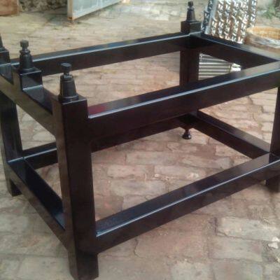 Marble Platform With Thickened Square Steel Bracket 00 Grade Adjustable Level Support Frame Adjusting Jacking Platform Base Granite Slab Bottom photo-2