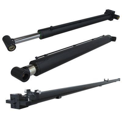 Long Stroke Single Acting Multi Stage Telescopic Hydraulic Ram Cylinder Price Used for 50 Ton Dump Vehicle Tipper Truck Trailer