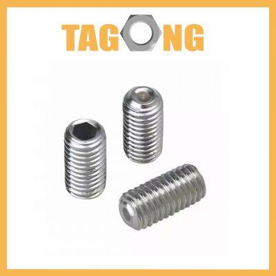 High Quality DIN 916 Hex Socket Drive Stainless Steel Set Screw Grub Screw Cup Cone Point photo-2