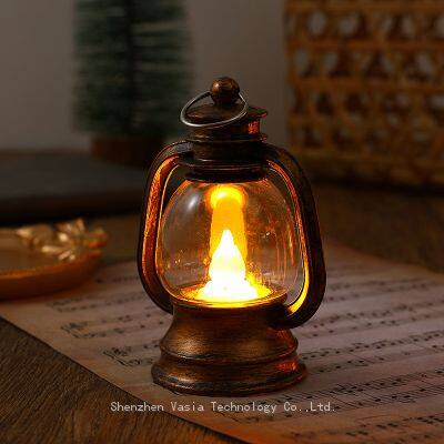 Wholesale Middle East LED Lanterns for Ramadan Eid Mubarak Decorative Plastic Iron Hanging Festival Lights
