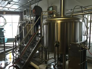 2000L Stainless Steel Jacketed Brewery Equipment With Double Layer Heat Preservation