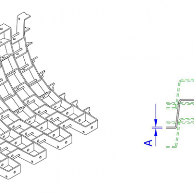 High Strength Tortoise Shell Metal Mesh Heat-Resistant Turtle Shell Net for Reactor Vessels Flue Gas Lines Custom Cutting photo-2
