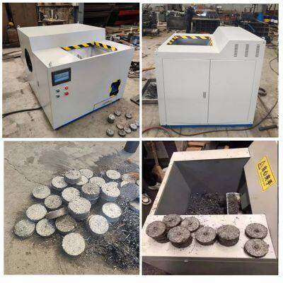 Compactador automático de briquetas de aluminio de chatarra metálica. Máquina de briquetado de virutas de chatarra de aluminio photo-6