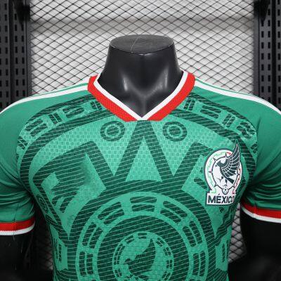 2627 Mexico Football Jersey Mexico Player Version Football Shirt Men's and Children's Adult Short Sleeve Sports Football Jersey photo-3