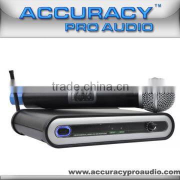 Professional Plastic Body Best Wireless Microphone For Karaoke UHF-13 photo-3