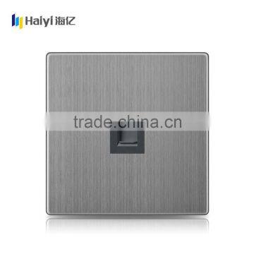 Factory Hot Design UK Standard Electrical Product 1 Gang Tel Socket