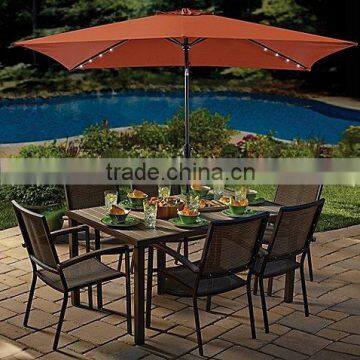 300cm square tilt outdoor umbrella for villa garden square