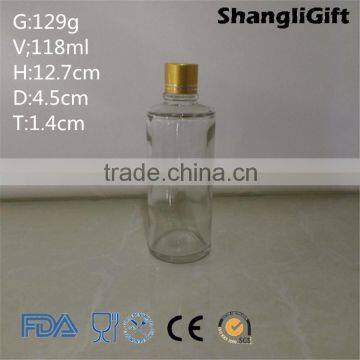 120ml clear cylinder cosmetic glass bottle with screw lid                        
                                                                                Supplier's Choice