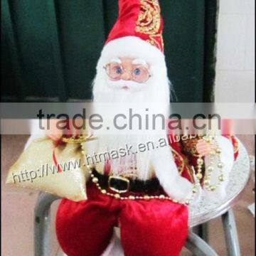 custom High R3 X'mas Hanging,Christmas Ornament & Decoration for Christmas Tree sitting posture Santa Claus take a gift bagDecor