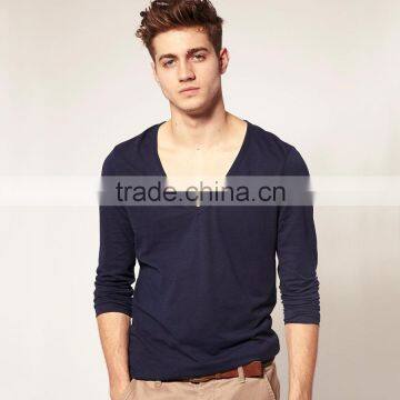 Deep V Neck Men Tshirt photo-3