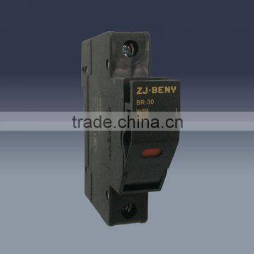 DC fuse holder with indicator light in black or white color