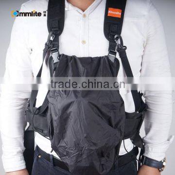 Hot Multi-functional Rain-proof Camera Carrying Vest Camera Strap with Rain-proof Coverh