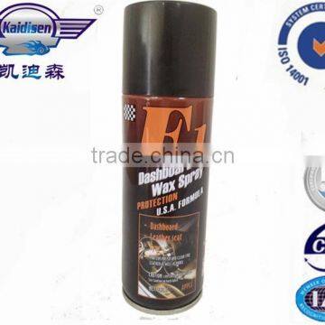 Hot sale 220ml aerosol dashboard spray wax car polish