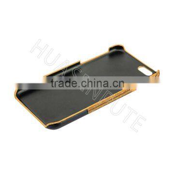 Real Wooden and PU Leather Back Cover Case For Apple IPhone 6s photo-6