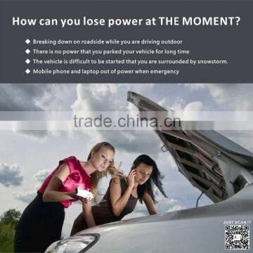 Automobiles Motorcycles Vehicle Emergency Tools 44.4Wh Portable Jump Starter 12000mAh photo-3