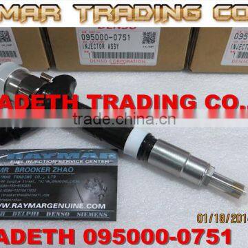 DENSO common rail injector 095000-0750, 095000-0751 for TOYOTA 23670-30020, 23670-39025