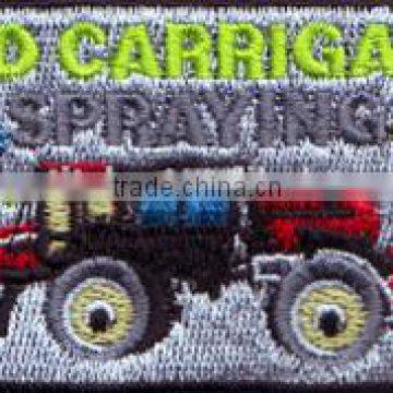 Directly factory custom attractive truck design embroidery patches