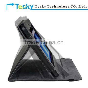 Black color for advent Vega tablet laptop PU leather case