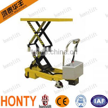 Hot sell Movable Manual or Electric Motor scissor lift table trolley