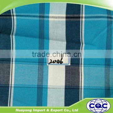 china supplier 100% egyptian cotton woven check shirt fabric