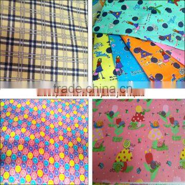 stocklot printed cotton flannel bulk flannel fabric for bed set