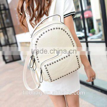 Hot Sale Korea Style Pu Leather Backpack for Girls/most Popular photo-2