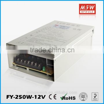 hot sale electronic rain proof power supply 250W 12v led drive with Ce approved