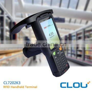 CLOU handheld android rfid reader with UHF RFID long range 8 meters