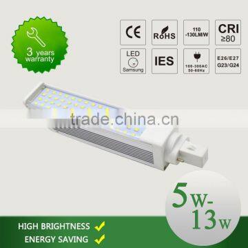 Aluminum lamp body SMD2835 warm white LED Plug Light bulb 10w