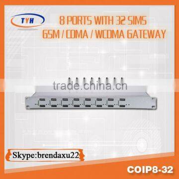 8 port 32 simcards cdma voip gateway communication equipment,goip cdma gateway