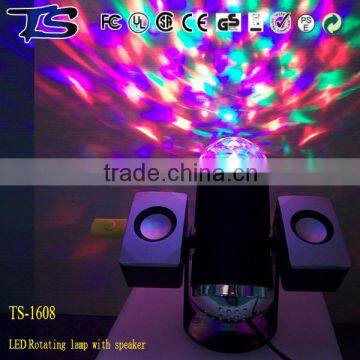 Dj bar use Multicolor flashing disco effects music ball lamp with MP3 player for indoor use on sale